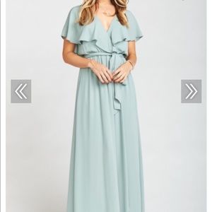 Show me your MUMU- Silver Sage Crisp- Lg. (10-12)